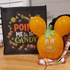 Customized Mickey Pumpkin & Trick or Treat Bag